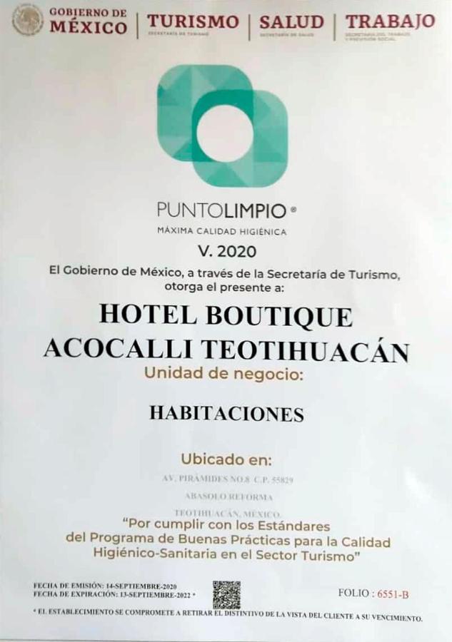 Hotel Boutique Acocalli ซาน ฮวน ตีโอตีฮัวคัน ภายนอก รูปภาพ